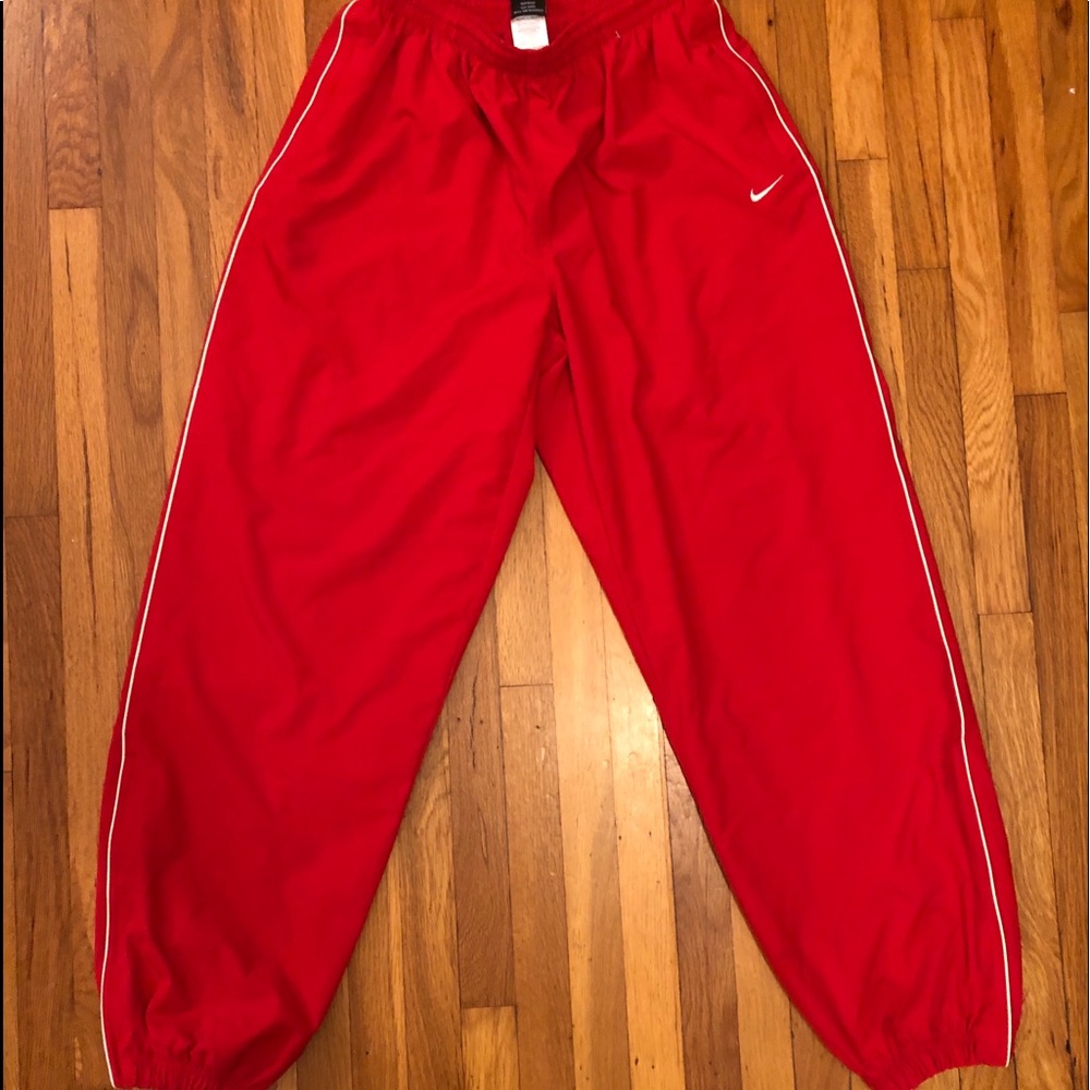 Nike Sweatpants Gym Skate Baggy 90s Red Large